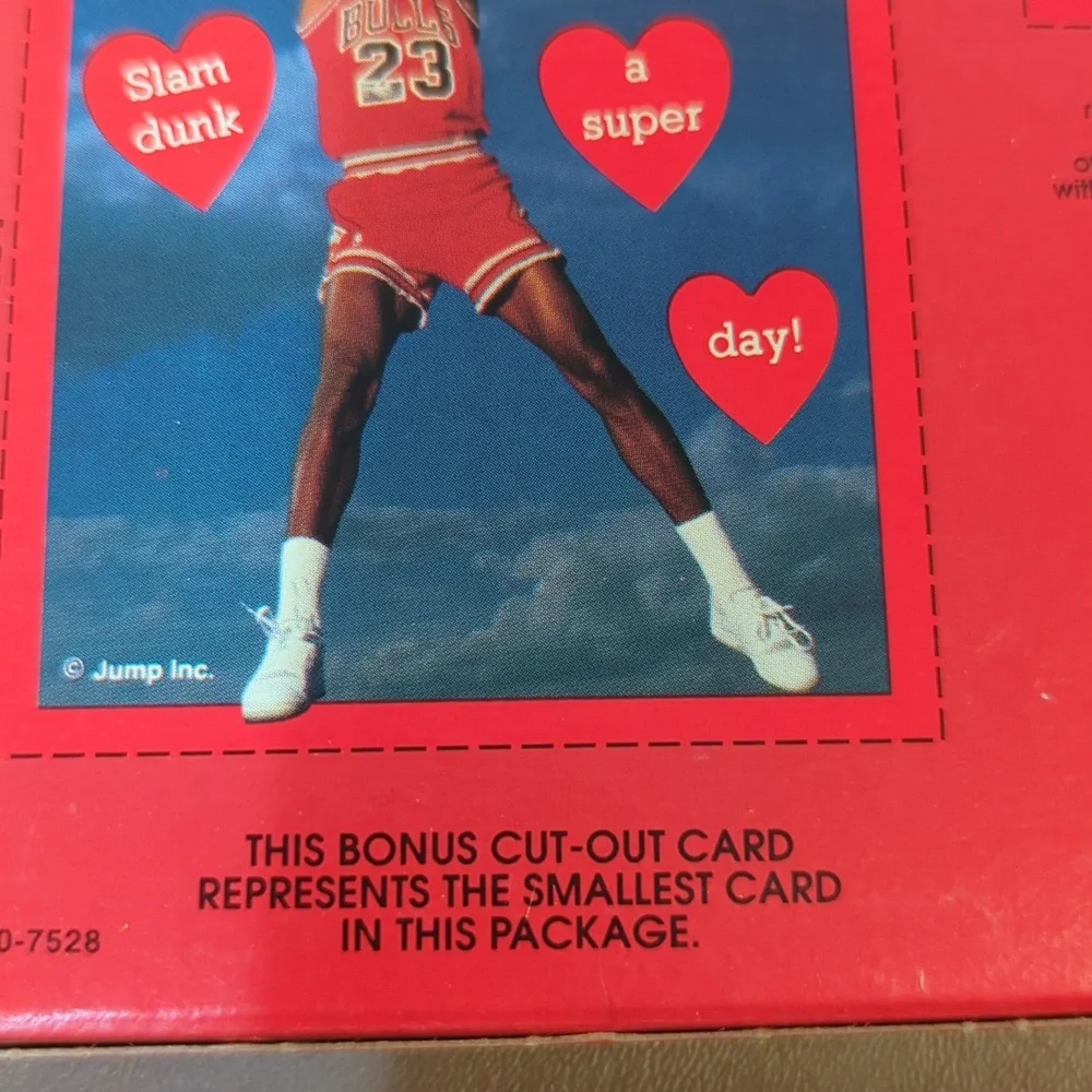 Michael Jordan Valentines by Gibson 32 +3 cut outs envelopes NBA Jump Inc